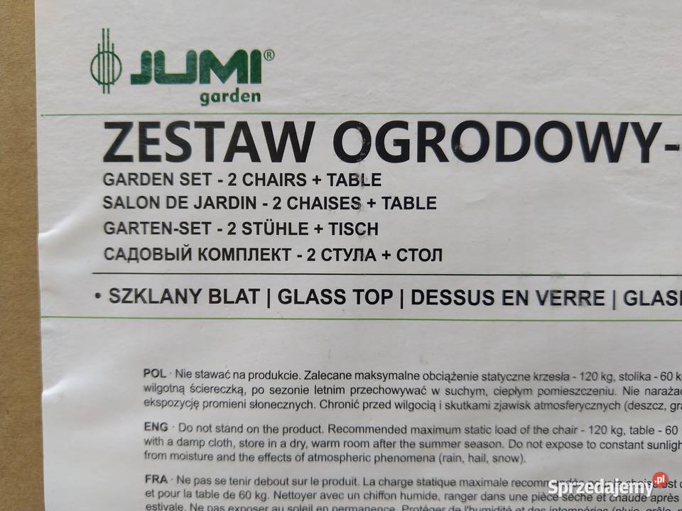 NAJTANIEJ Zestaw Mebli Balkonowych Tarasowych Zabrze