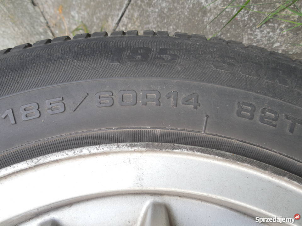 FELGI ALUMINIOWE Z OPONAMI LETNIMI VW GOLF II Rozmiar 14" Koła i felgi Częstochowa