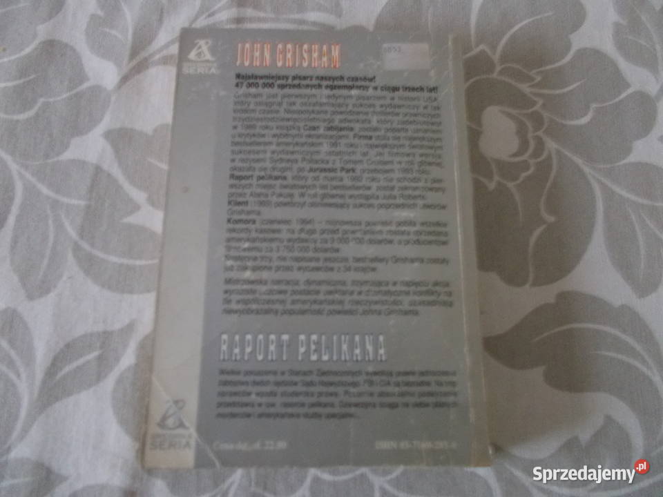 John Grisham Raport pelikana Proza i poezja Głubczyce