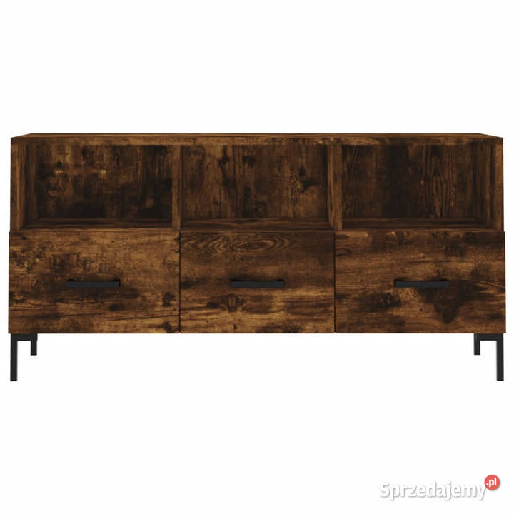 Szafka pod TV przydymiony dąb 102x36x50 WM829041 Warszawa