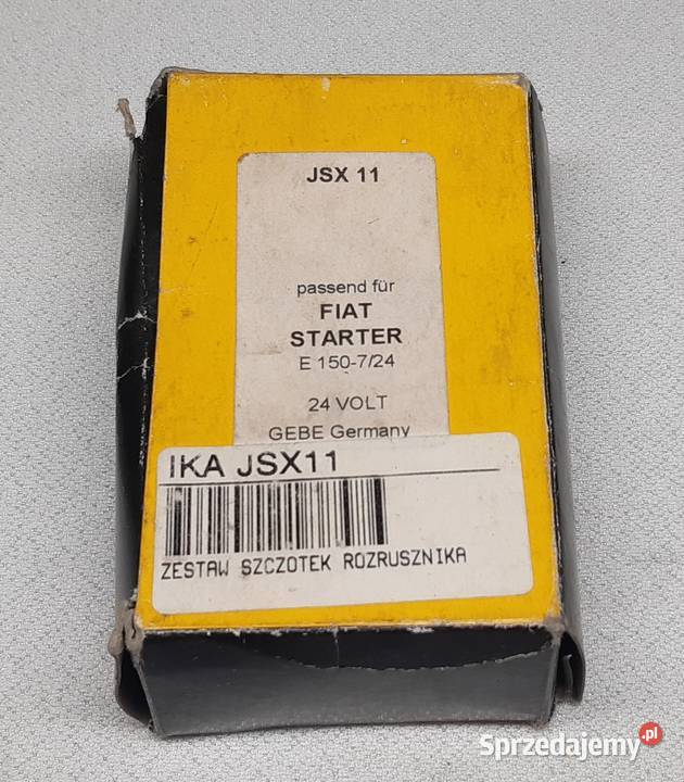SZCZOTKI ROZRUSZNIKA JSX11 FIAT 24V 12x30x28 osobowe