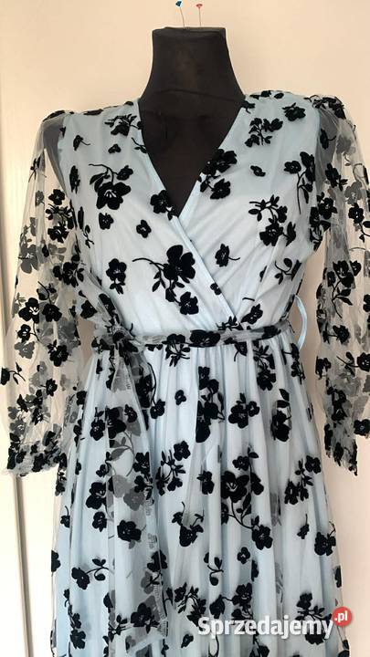 Piękna sukienka błękitna Spódnice i sukienki podkarpackie Boguchwała