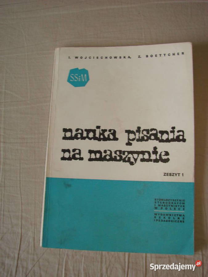 Nauka pisania na maszynie I Wojciechowska Pruszcz Gdański sprzedam