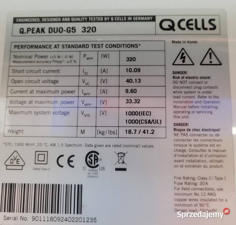 Moduł Panel Bateria Fotowoltaiczny Solarny MONO podlaskie Białystok