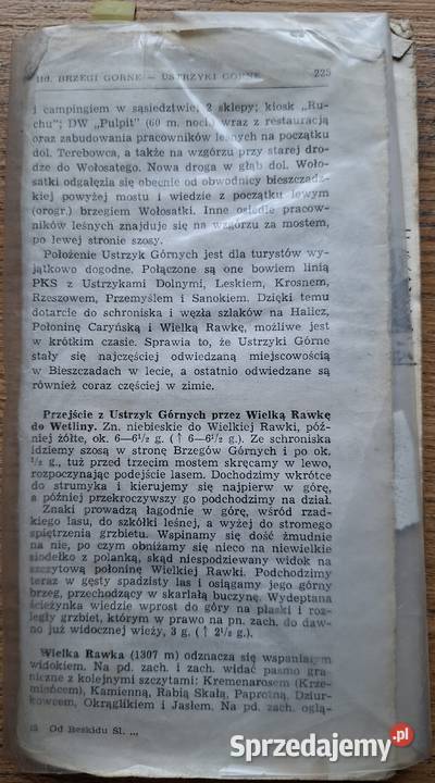 BIESZCZADY 125 000 mapy turystyczne 4 w etui Kraków sprzedam