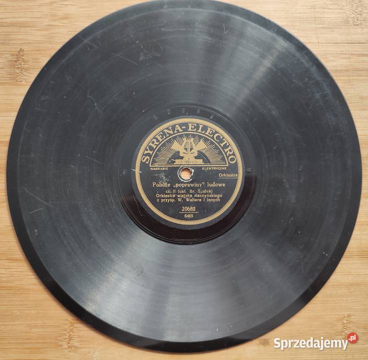 Płyta szelakowa Syrena Electro Tadeusz Warszawa