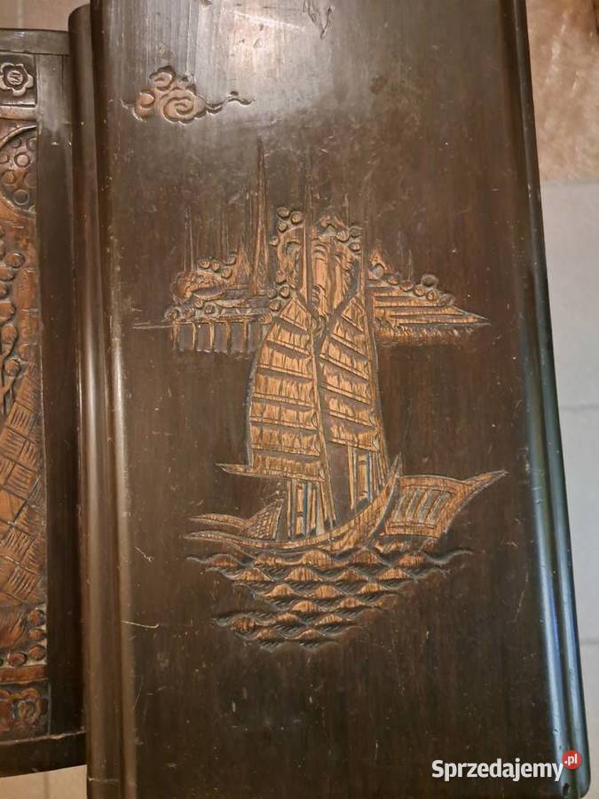 Piękny kufer skrzynia styl gotycki Myślibórz