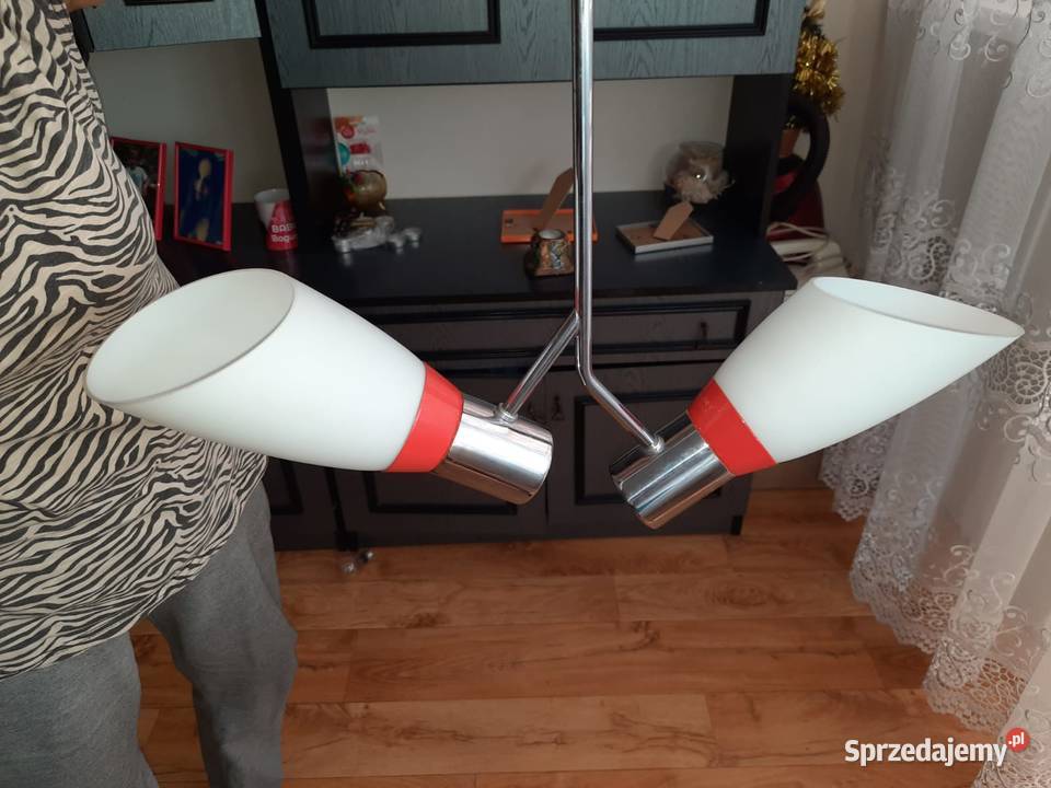 retro lampa wisząca Expo 1958 r firmy Napako dolnośląskie Lubań sprzedam