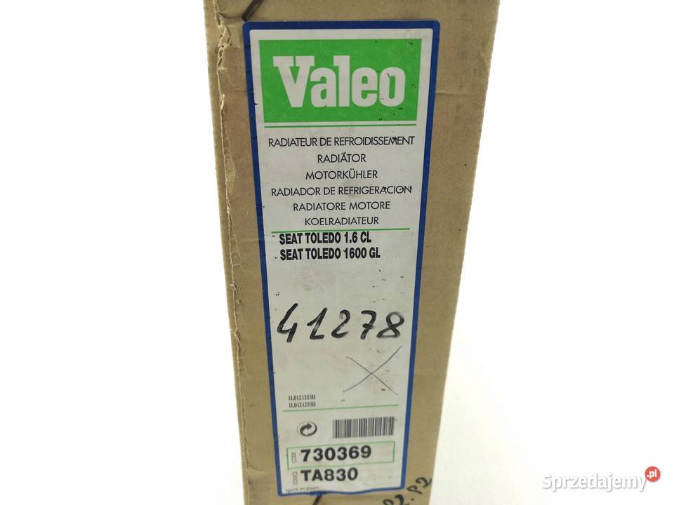 CHŁODNICA WODY SEAT TOLEDO 16 VALEO osobowe