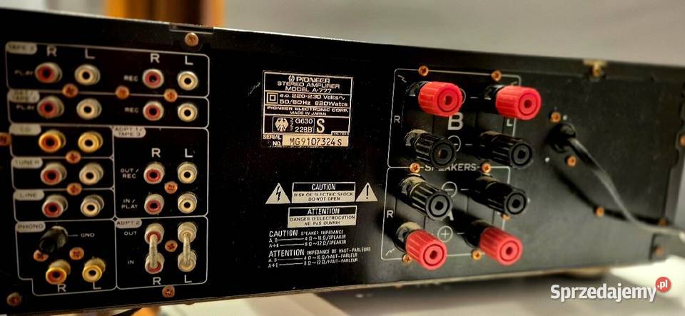 Wzmacniacz Pioneer A777 Reference kolumny Jedwabno