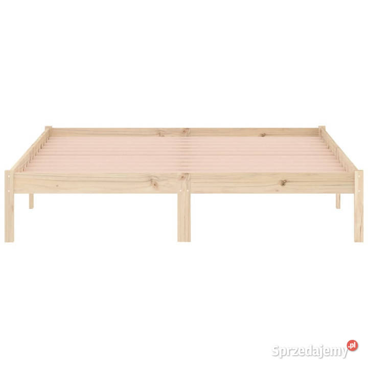 Rama łóżka bez materaca lite drewno sosnowe 208cm mazowieckie Warszawa