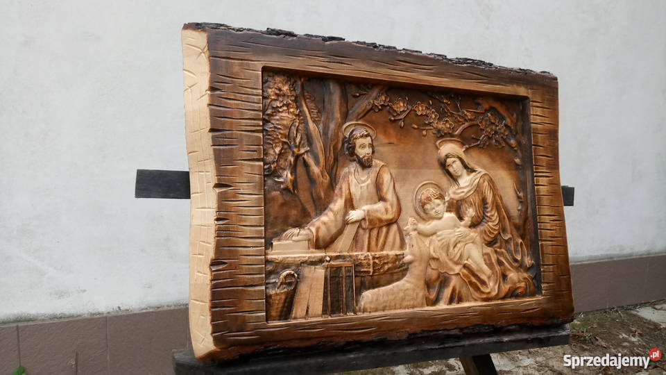 Swieta Rodzina Plaskorzezba Drewno Radymno