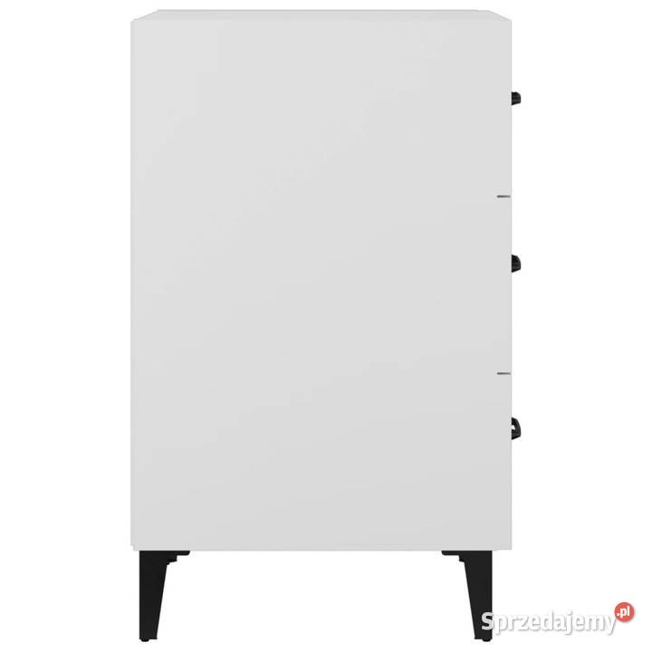Szafka nocna biała 40x40x66 materiał