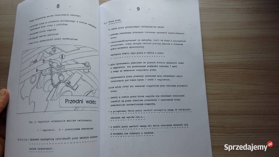 Brona talerzowa U 308 instrukcja i katalog