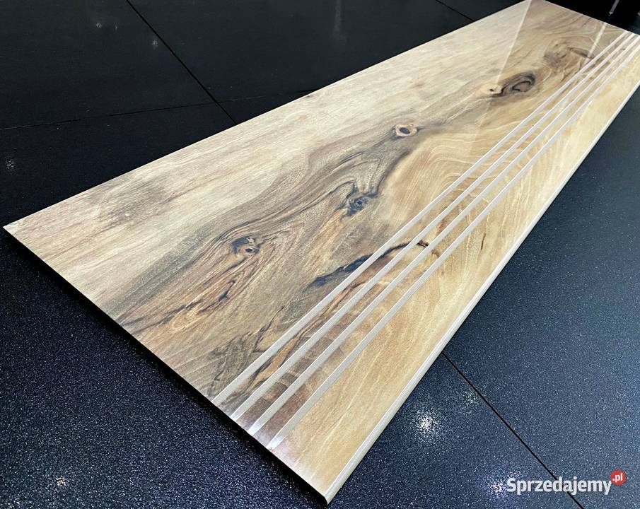 Płytki drewnopodobne na schody stopnice 120x30 Łask