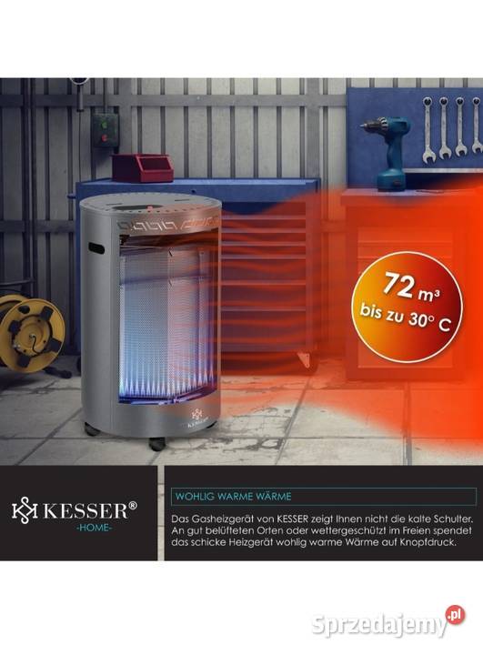 Grzejnik gazowy 4200W Czarnożyły