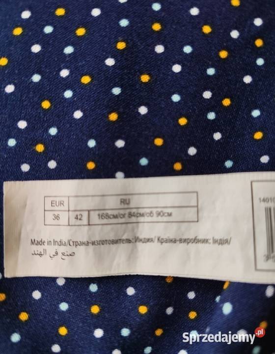 Bluzeczka w kolorowe drobne groszki INEXTENSO z dekoltem Piaseczno
