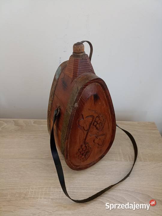 Stary drewniany bukłak na trunki warmińsko-mazurskie Ełk