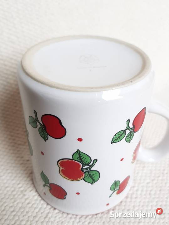 Porcelit Pruszków kubek jabłka owoce Porcelana i szkło Warszawa