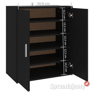 vidaXL Szafka na buty czarna 60x35x70 płyta Warszawa sprzedam