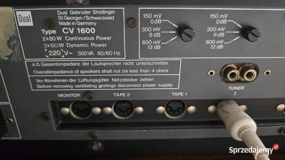 Dual CV1600 wzmacniacz vintage stan świetne