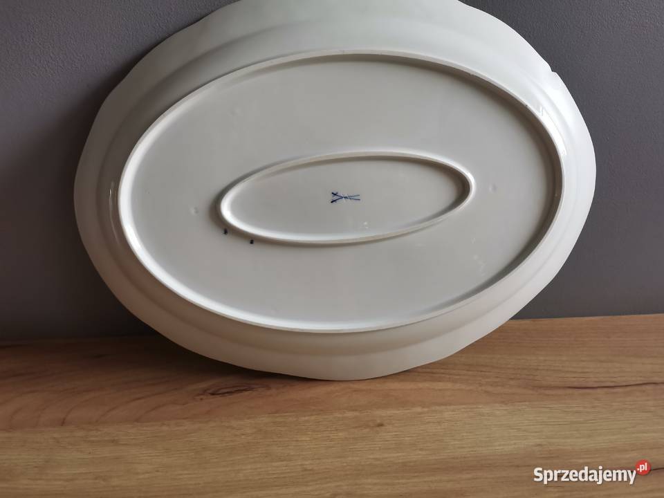 Stara wielka patera półmisek Winorośl Winogrona Porcelana i szkło Katowice sprzedam