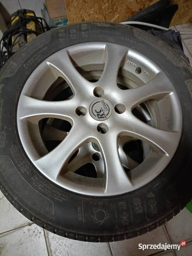 Całe koła alufelgi 4x100 opony kleber 18565r15 Bodziejowice