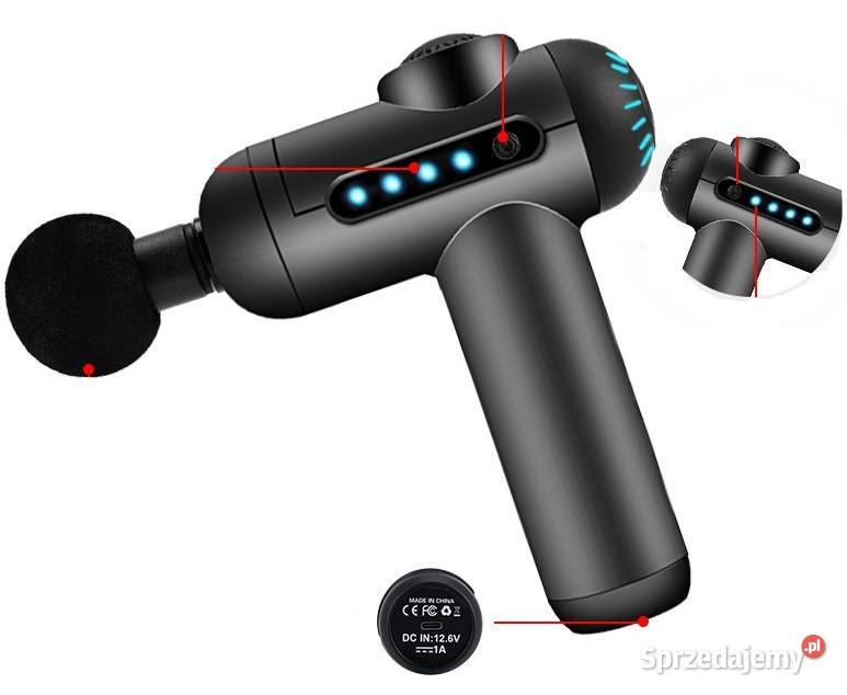 MINI PISTOLET DO MASAŻU MOCNY MASAŻER GUN Urządzenia