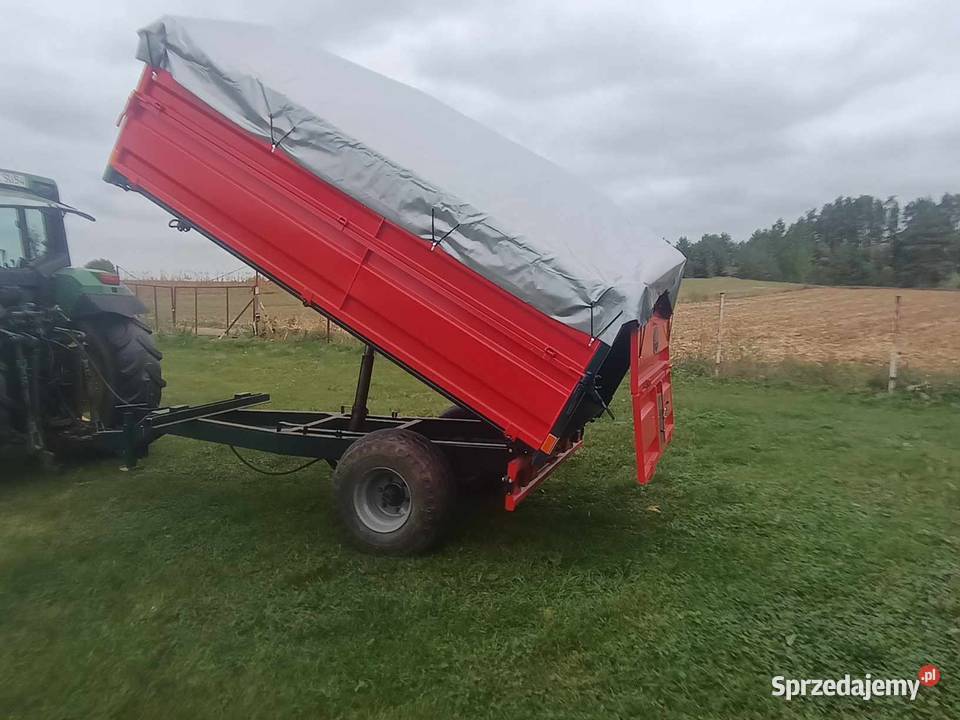 Przyczepa wywrotka jednoosiowa 45t wywrot nieuszkodzony podlaskie Cimoszka