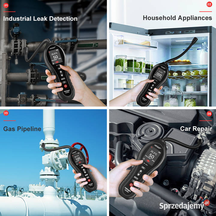 Detektor gazu halogenowego wycieku fluoru