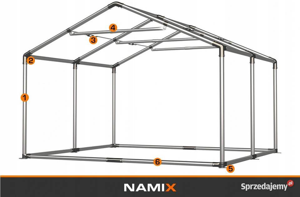 Namiot GRAND 3x4 imprezowy ogrodowy PVC 560gm2 mazowieckie