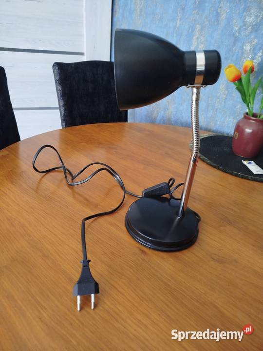 Lampka czarna na biurko Oświetlenie Dzierżoniów sprzedam