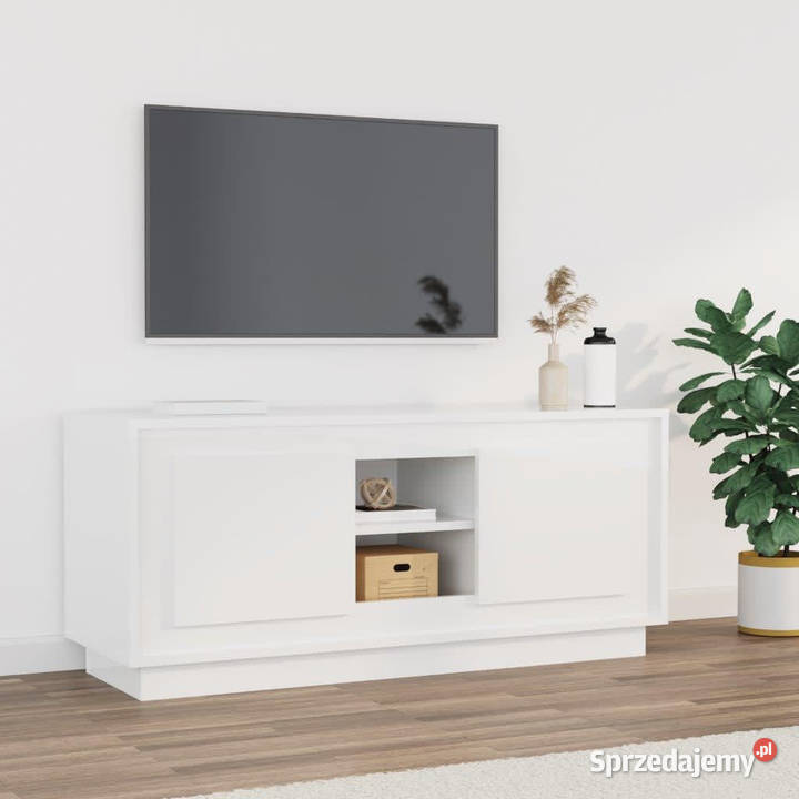 Szafka pod TV wysoki połysk biała 102x35x45 Warszawa