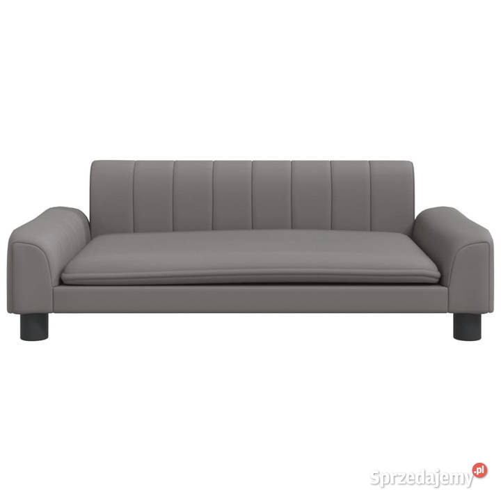 Sofa dzieci szara 90x53x30 sztuczna skóra mazowieckie Warszawa sprzedam
