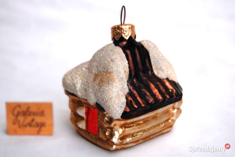 Bombka szklana ręcznie malowana ośnieżony Lublin