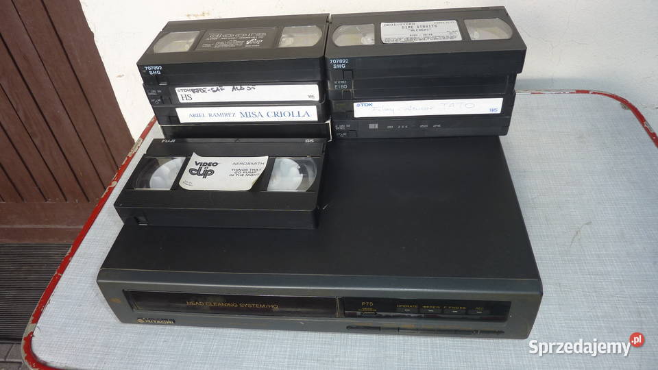 Magnetowid HITACHI P759 kaset VHS VideoBrak łódzkie Łódź sprzedam