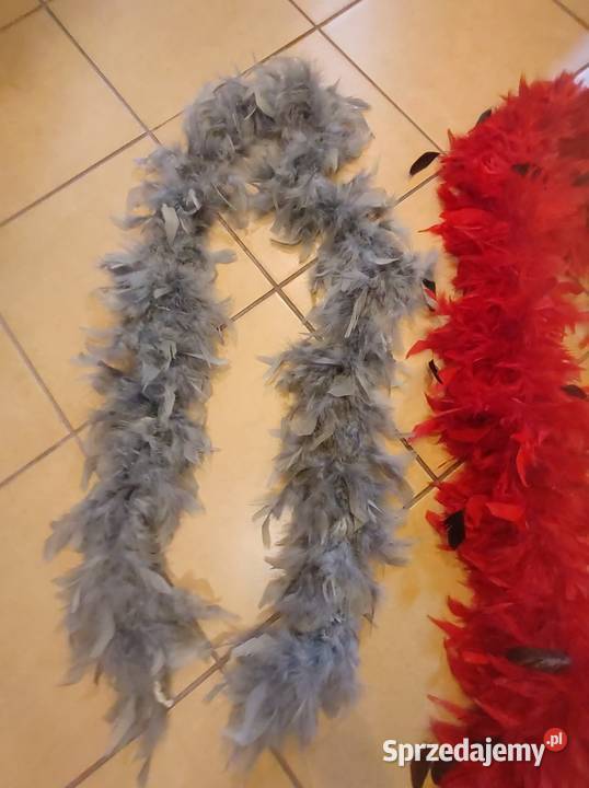 Naturalne pióra Szale boa długie puchate Uniseks Gliwice