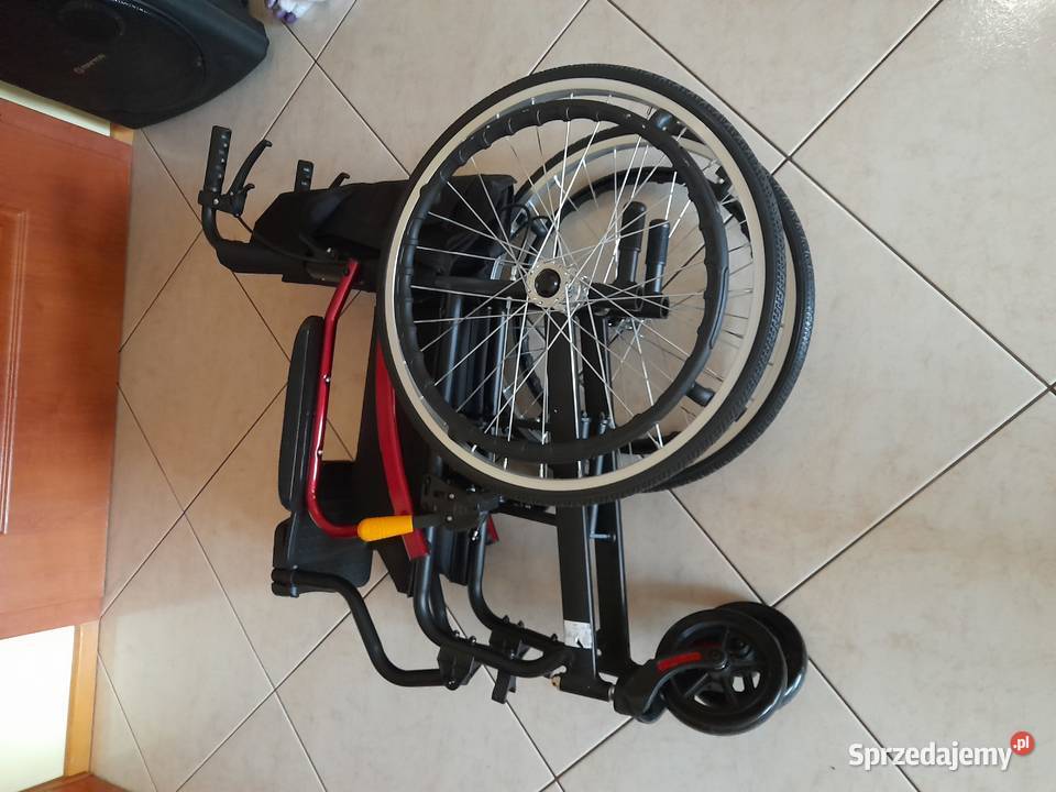 Wózek inwalidzki lekki aluminiowy składany Sprzęt rehabilitacyjny i ortopedyczny Zdrowie Gorzów Wielkopolski
