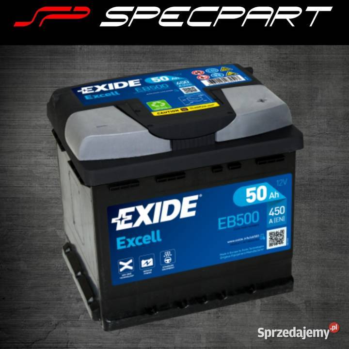 Akumulator Exide Excell 50Ah 450A EN PRAWY PLUS