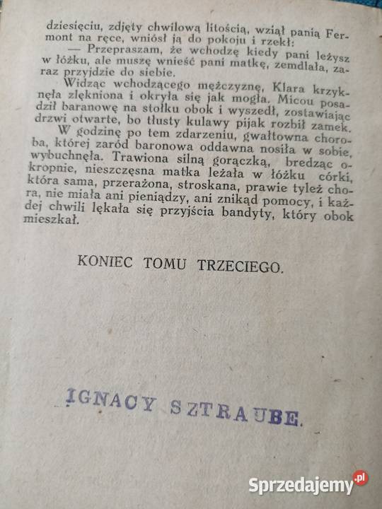 Tajemnice Paryża książki przedwojenne aukcje sprzedam
