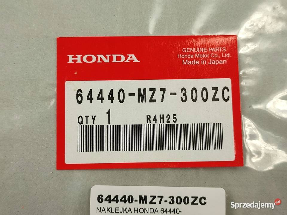 NAKLEJKA VFR PRAWY BOCZEK HONDA VFR750F 1994 Tapicerki samochodowe