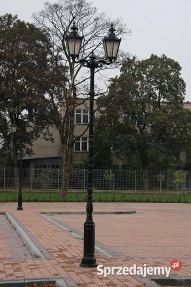 ogrodowa parkowa latarnia żeliwna 2xlampion Gołdap