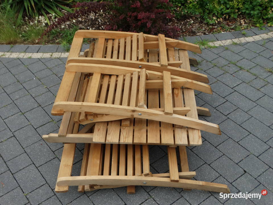 Składany zestaw ogrodowy stolik ławka i 2 Biłgoraj