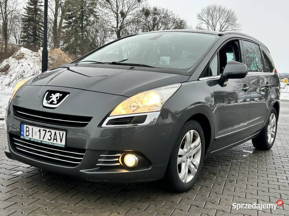 Peugeot 5008 16L 2011r 7 miejsc panorama HeadUp kurtyny powietrzne Łomża