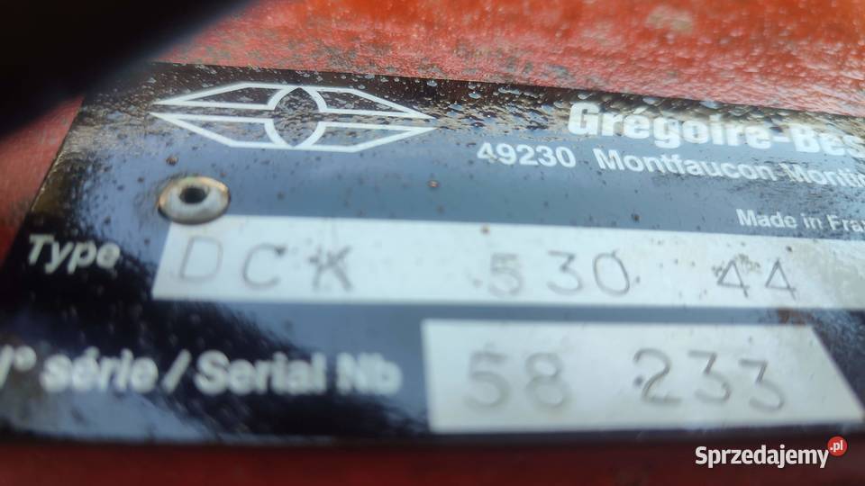 Brona talerzowa 53m Gregoire Besson Discopac Pietrzyków