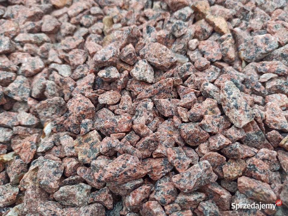 Kamień ozdobny GRYS CZERWONY VANGA 816 mm Granit Oświęcim