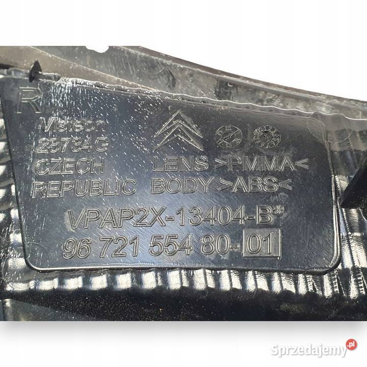 LAMPA PRAWA Citroen C4 II 201015 tylna tylnia osobowe Chełm