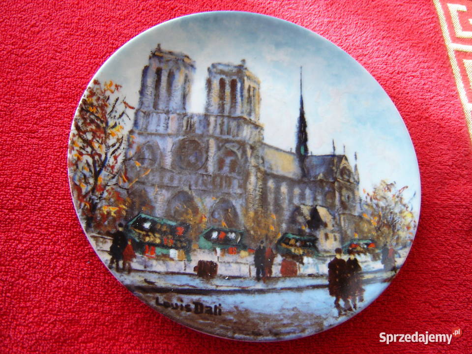 Limoges Talerz kolekcjonerski Notre Dame Porcelana i szkło małopolskie Nowy Sącz
