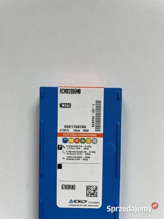 Płytki KORLOY RCMX2006MO NC3220 Czarnożyły