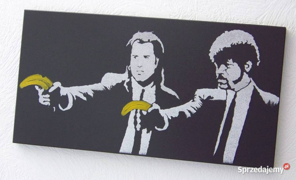 BANKSY Obraz ręcznie grawerowany na blasze Sandomierz